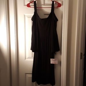 NWT Wrangler Black Cold Shoulder Dress-3XL